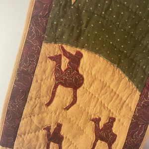 A Victorian Heart Quilted Holiday Wall Hanging NWOT